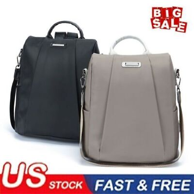 Women Anti Theft Large Backpack Rucksack Travel Shoulder School Bag Waterproof $19.29