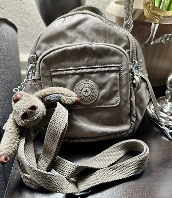 #ad Kipling Alber Silver 3 in 1 Mini Bag Backpack