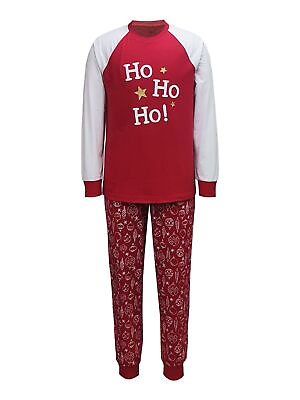 #ad Family PJs Intimates Red Set Holiday Pajamas L