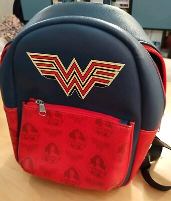 #ad Wonder Woman Mini Backpack Purse by Funko