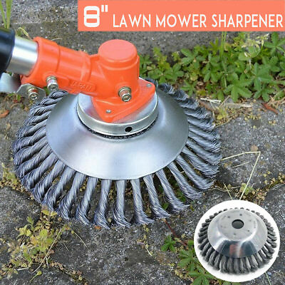 #ad Lawn Mower Grass Cutter Trimmer Part Head Twist Knot Steel Wire Wheel Brush Disc