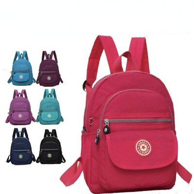 #ad Waterproof Mini Backpack Women#x27;s Purse Nylon Shoulder Backpack Small Travel Bag