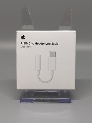 #ad Genuine Apple USB C to 3.5mm Headphone Jack Adapter 3.5 mm MU7E2AM A Open