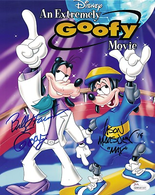 #ad Disney A GOOFY MOVIE Cast X2 Signed 8x10 Photo BILL FARMER Autograph JSA COA WPP