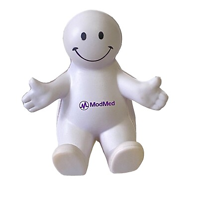 #ad ModMed Modernizing Medicine Stress Ball Man Desktop 3.5” Foam Relief Ball Figure
