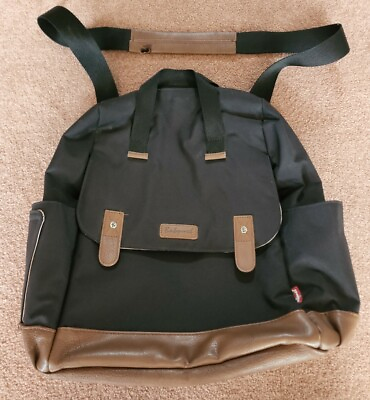 Babymel London Diaper Backpack Bag Black and Brown See Pics for Condition $39.99