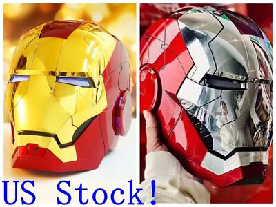 #ad US 1 1 Scale Wearable Autoking Iron Man MK5 Helmet Voice Control Christmas Gift