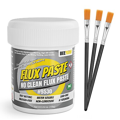 #ad BEEYUIHF No Clean Soldering Flux Paste for Electronics PCB BGA SMD 3.52oz 100g