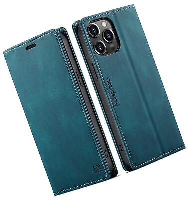Case for iPhone 14 Pro MaxPU Leather Folio Flip Wallet Case with RFID for $41.64