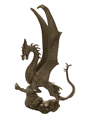 #ad Clutch of Fear Perth Pewter Dragon Statue Sculpture Art Decor
