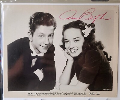 #ad ANN BLYTH The Merry Monahans PHOTOGRAPH Signed In Pink Ink W Donald O#x27;Connor
