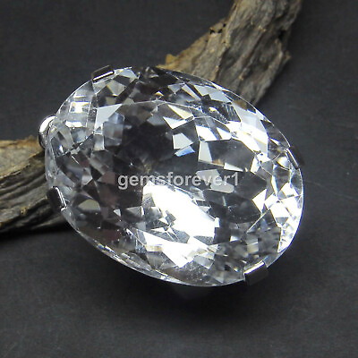 #ad Natural Crystal Quartz Oval Gemstone 925 Sterling Silver Women Beautiful Pendant