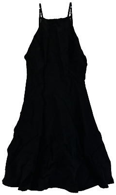 #ad Solemio Women#x27;s Death Of Me Dress Halter Neck Cocktail Mini Dress Black Small