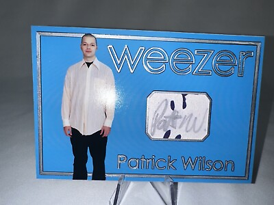 #ad Patrick Wilson Signed Custom Weezer Trading Card JSA AT70617