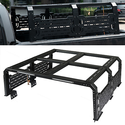 #ad Universal Pick up Truck Steel Overland Trunk High Bed Rack Cargo Luggage Carrier