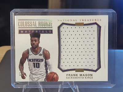 #ad 2017 National Treasure2 25Collosal Rookie Material Frank Mason Player Worn Patch