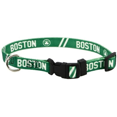 #ad Boston Celtics Dog Collar Small