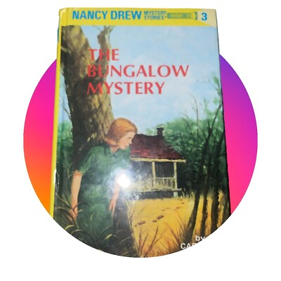 #ad Nancy Drew The Bungalow Mystery #3 yellow cover Hardback GR8