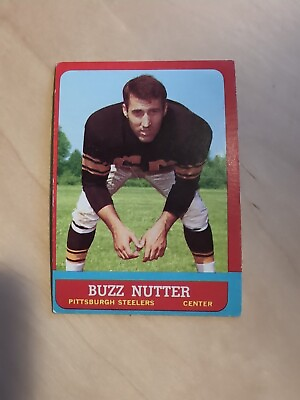 #ad 1963 Topps #128 Buzz Nutter Pittsburgh Steelers SP