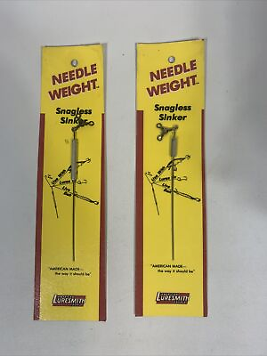 #ad Pair Snagless Sinker American Luresmith Tackle needle weight sinker 1 8 Oz New
