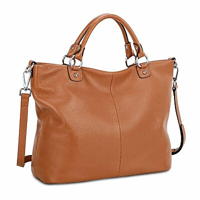 #ad Kattee Women#x27;s Soft Genuine Leather Tote Bag Top Satchel Purses and Handbags