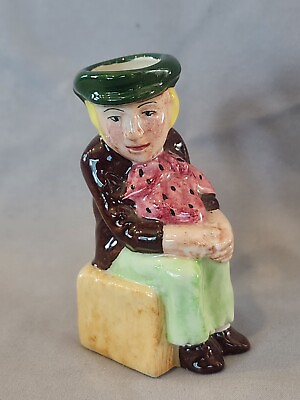 #ad Oliver Twist Artone England Toby Jug Fine Porcelain Vintage Miniature High Glaze