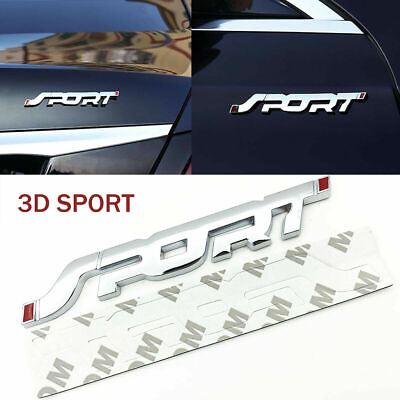 #ad SPORT Logo 3D Chrome Emblem Badge Sticker Decal Car Racing SUV Accessories