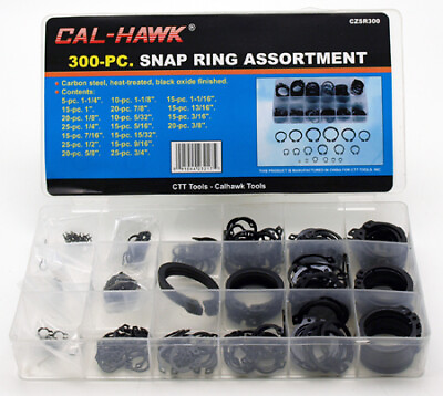 #ad Cal Hawk 300pc Snap Ring Assortment