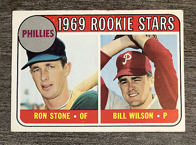 #ad Ron Stone Bill Wilson 1969 Topps Phillies Rookie Stars #576 *B642*