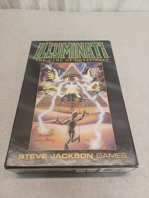#ad Illuminati The Game of Conspiracy Steve Jackson Card Game Complete NICE.