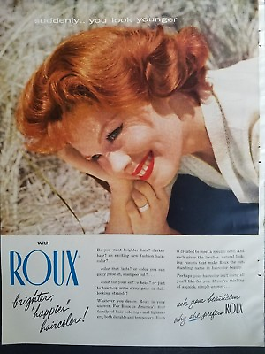 1952 ROUX FANCIFUL professional cosmetic for Lovelier hair color ad $9.99