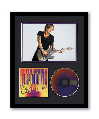 #ad Keith Urban Autographed Signed 11x14 Framed CD Speed Of Now ACOA