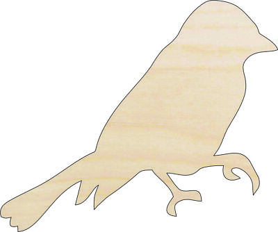 #ad Bird Raven Laser Cut Out Unfinished Wood Craft Shape BRD200