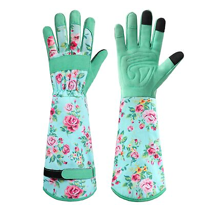 #ad Gardening Gloves for Women Long Sleeve Garden Gloves Ladies Light Green