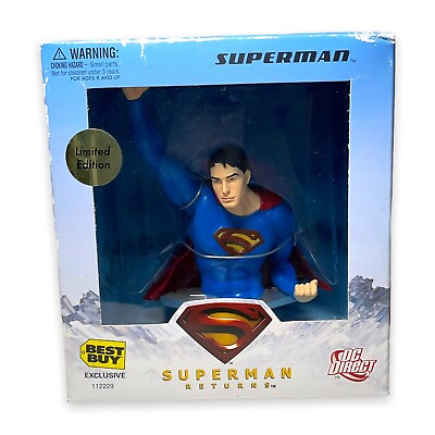 #ad DC Superman Returns Best Buy Exclusive Limited Edition Bust Brand New Sealed