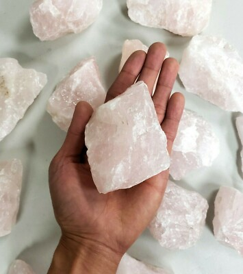 #ad Rose Quartz Crystal Chunk 1 piece LARGE Rose Quartz Stone from Brazil