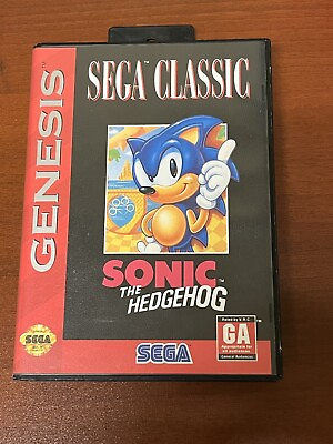 #ad SEGA GENESIS SONIC THE HEDGEHOG Sega Classic W Manual