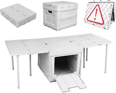 #ad Foldable Camping Table Storage Camping Box Multifunctional Folding Camping Kitc