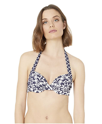 #ad NEW Tommy Bahama Ikat Diamonds Underwire Full Coverage Molded Cup Bra 32 C