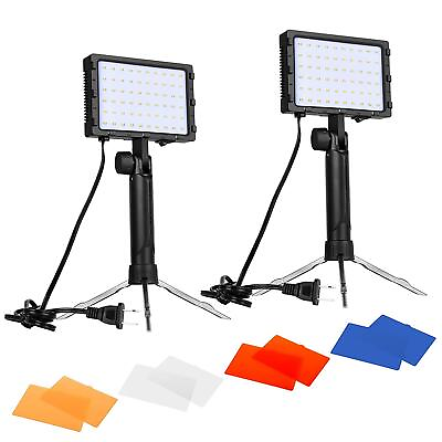 #ad 60 LED Continuous Portable Photography Lighting Kit for Table Top Photo Video...