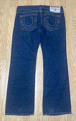 #ad True Religion Mens Blue Jeans BOBBY BIG T Baggy Fit sz 38 fits 40x34 MADE IN USA