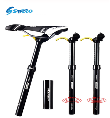 #ad SWTXO Aluminum MTB Road Mountain Bike Hydraulic Seat Post Seatpost 30.9 31.6mm