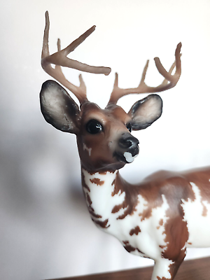 #ad Breyer Garrett Piebald Deer Stag Collectors Club