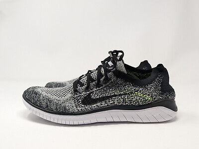 #ad Nike Free RN Flyknit 2018 Shoes quot;Oreoquot; White Black 942838 101 Mens Size