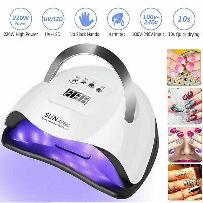 #ad 220W Nail Dryer LED Lamp UV Light Polish Gel Curing Machine Electric Manicure
