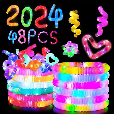 #ad Party Spot 192 Pack Light up Pop Tubes Glow In The Dark Party Supplies Glo...