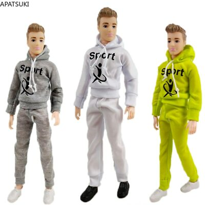 #ad Sports Clothes Set For Ken Boy Doll 1 6 Hoodies Pants Shoes Accessories Outfits