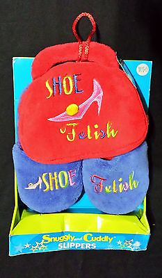 #ad Dan Dee Girls Plush Slippers and Plush Purse Set Shoe Fetish M 13 1 Great Gift