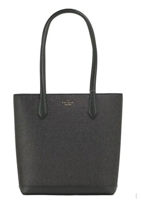 #ad NWT Kate Spade Tinsel Black Glitter Holiday Shoulder Tote Bag Handbag Purse $359
