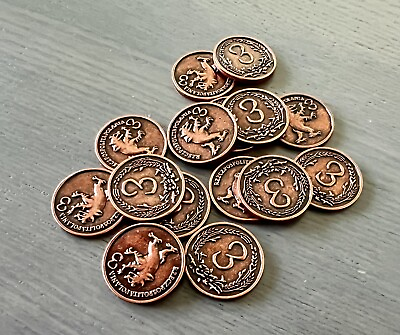 #ad Scythe Upgrade $3 Metal Coin x15 Official Replacement Extra Game Pieces